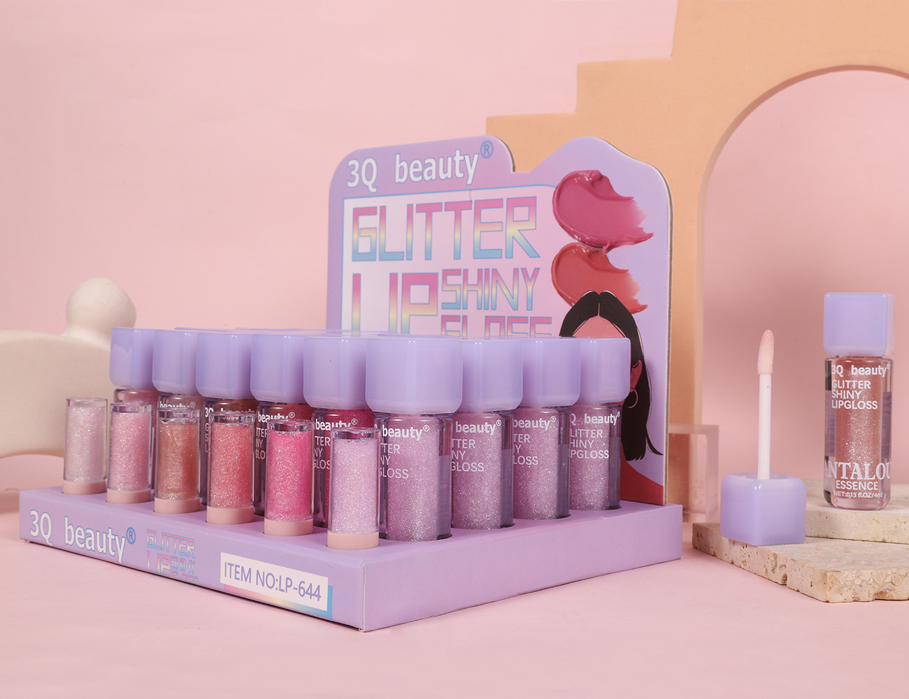 Glitter shiny lip gloss(LP-644) - Image 5